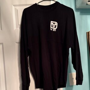 Disney Black and White Logo Long Sleeve Shirt